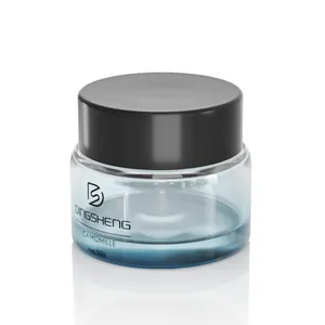50g Luxury Private Label Skin Care Facial Cleanser Whitening Face Mask Glass Empty Jar Skin Care Cream Jar