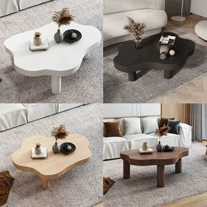 云形多功能实木茶几北欧风格简约现代小客厅餐桌 - Product Image 2