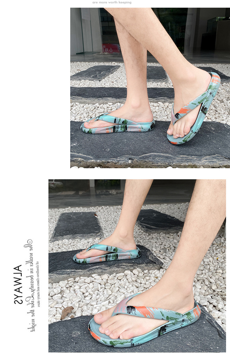 OEM Flipflops Custom Logo Men EVA Casual Slippers Soft Women Flip Flops
