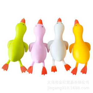 Adorable pequeño pato amarillo y gran ganso blanco lindo dibujos animados para niños EVA alivio del estrés juguetes blandos - Product Image 5