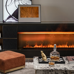 Chaudière murale 3D avec simulation de flamme, décoration de chambre à coucher, humidificateur à vapeur, <span class=keywords><strong>cheminée</strong></span> électrique - Product Image 3