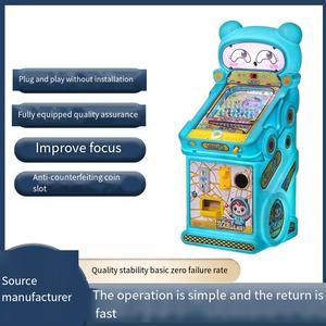 14mm ticari jetonla çalışan oyun makinesi sevimli <span class=keywords><strong>Pet</strong></span> oyuncak çocuklar için küçük bebek makinesi süpermarket için cam küre langırt - Product Image 3