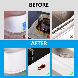 Cinta selladora de esquina de pared para lavabo de baño, cinta selladora blanca para bañera - Product Image 4