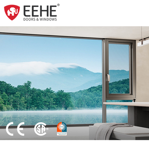 Eehe 48x48 cửa sổ cửa sổ nhôm tráng men đôi nfrc được chứng nhận 48x48 cửa sổ cách âm không thấm nước - Product Image 1