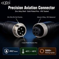 Cable de Extensión de Aviación de 4 Pines, Impermeable IP67, 5m/10m/20m, Conector de Cobre Puro Chapado en Oro para Cámara de Vehículo, Sistema MDVR