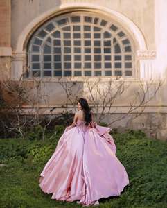 Ruolai WL025 Sweetheart collo <span class=keywords><strong>con</strong></span> spalline perle Satin gonfio abito da sera <span class=keywords><strong>lungo</strong></span> formale <span class=keywords><strong>con</strong></span> <span class=keywords><strong>spacco</strong></span> alto sul <span class=keywords><strong>davanti</strong></span> - Product Image 4