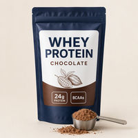 Poudre de protéines de lactosérum au chocolat 24g Protéines BCAA OEM ODM Supplément à marque privée