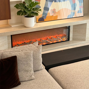 Nouvelle <span class=keywords><strong>Cheminée</strong></span> Électrique Murale Ultra Mince 2026 avec 7 Flammes RVB Réalistes, <span class=keywords><strong>Chauffage</strong></span> Intégré, Décoration Intérieure Moderne pour la Maison - Product Image 6