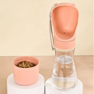 Botella de Agua Portátil 2 en 1 para Perros, a Prueba de Fugas, con Contenedor de Alimentos, Venta al Por Mayor de Fábrica - Product Image 3