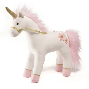 Peluche licorne debout OEM en peluche licorne douce