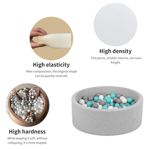 Piscina De Pelotas ronde en plastique pour enfants en bas âge, fosse à mousse en vrac, <span class=keywords><strong>piscine</strong></span> à balles de jeu souple <span class=keywords><strong>avec</strong></span> <span class=keywords><strong>toboggan</strong></span>, 5000 - Product Image 2