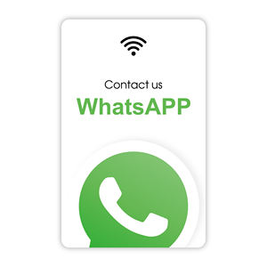 PVC personalizado <span class=keywords><strong>WhatsApp</strong></span> NFC código QR tarjeta de visita Social Media Compatible impermeable Mini etiqueta PET 213 215 13,56 MHz - Product Image 3