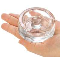Poids de fermentation en verre avec poignée ergonomique pour bocaux Mason à large ouverture, poids en verre pour cornichons et chou sauvage