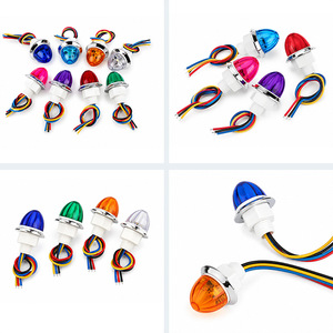 ไฟ LED ด้านข้างขนาด 1.25 นิ้วสีส้มสำหรับเปลี่ยนและซ่อมแซมรถบรรทุกพ่วง - Product Image 4