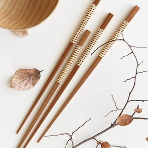 Palillos de bambú cuadrados de estilo japonés, resistentes al moho, para sushi, vajilla, olla caliente - Product Image 2