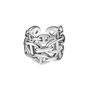S925 Sterling Silver Women's <b>Ring</b> Geometric Adjustable <b>Open</b> Design Everyday Wear - Product Image 5