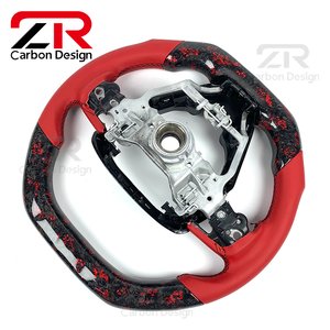 Volante Deportivo Personalizado para Interior de Auto, de Fibra de Carbono Forjada y Cuero, para Toyota Camry <span class=keywords><strong>TRD</strong></span> RAV4 EZ <span class=keywords><strong>Corolla</strong></span> 2018 2019 <span class=keywords><strong>2020</strong></span> 2021 - Product Image 6