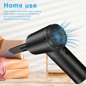 Cordless Battery <b>Powered</b> Air Duster With USB Cable And 5 Attachments Black Plastic <b>Brushed</b> Motor Intelligent Air Duster for Car - Product Image 4