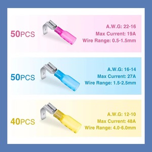 Kit de Conectores Termocontraíbles Nuoyifan, Conectores Rápidos Aislados Macho y Hembra en Caja, Material de PC - Product Image 5