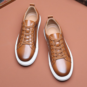 <span class=keywords><strong>Zapatillas</strong></span> Casuales de Verano para Hombre, Estilo Coreano, Suela Blanca Suave, Transpirables y Versátiles, con Cordones, para Hombres Jóvenes - Product Image 4