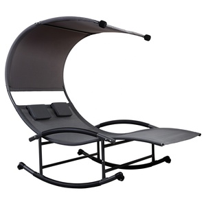 Hôtel Mobilier D'extérieur <span class=keywords><strong>Auvent</strong></span> Soleil Lit 2 Personne <span class=keywords><strong>Chaise</strong></span> <span class=keywords><strong>longue</strong></span> En Acier Cadre <span class=keywords><strong>Chaise</strong></span> <span class=keywords><strong>longue</strong></span> En Plein Air <span class=keywords><strong>avec</strong></span> <span class=keywords><strong>Auvent</strong></span> - Product Image 4