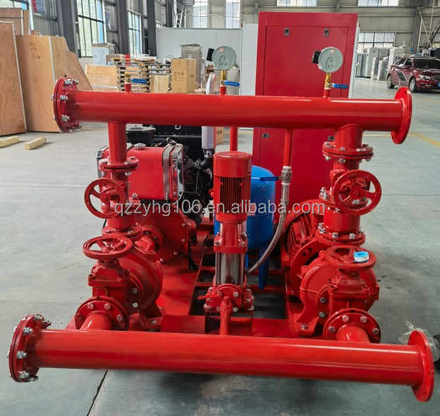 Jockey. Diesel Electricity Pump 120 + 250 + 350 + 500 Gallon Fire Fighting Pump Group With Electric Diesel Engine