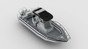 Offre Spéciale – Yacht de Luxe en <span class=keywords><strong>Aluminium</strong></span> de 7,5 m (25 pieds) à Grande Vitesse, Bateau de Pêche à <span class=keywords><strong>Console</strong></span> Centrale, Yacht Hors-Bord pour le Tourisme et la Pêche - Product Image 2