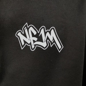 גברים מזדמנים 220g מכנסי קפוצ 'ון סט בד צמר טהור עם עיצוב העברת לוגו מותאם אישית הדפסה צבעונית - Product Image 2