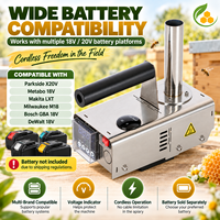Vaporisateur d'acide oxalique sans fil en acier inoxydable pour traitement rapide des varroas, sublimation rapide, dose réglable, alimenté par batterie, apiculture