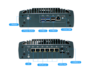 Nueva llegada N3161 Mini computadora con soporte VPN de cortafuegos Multi-Lan y ventilador de computadora Mini VPN - Product Image 2
