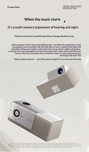 Haut-parleur Bluetooth à écran rotatif, haut-parleur à paroles, haut-parleur <span class=keywords><strong>de</strong></span> bureau créatif, lumière <span class=keywords><strong>d</strong></span>'<span class=keywords><strong>ambiance</strong></span> nocturne, haut-parleur miniature à paroles flottantes - Product Image 6