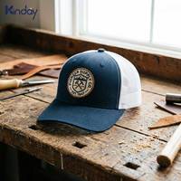 Casquette de camionneur vintage Pioneer Supply Co, patch circulaire brodé, toile durable, respirante, vêtements de travail, extérieur, homme, femme