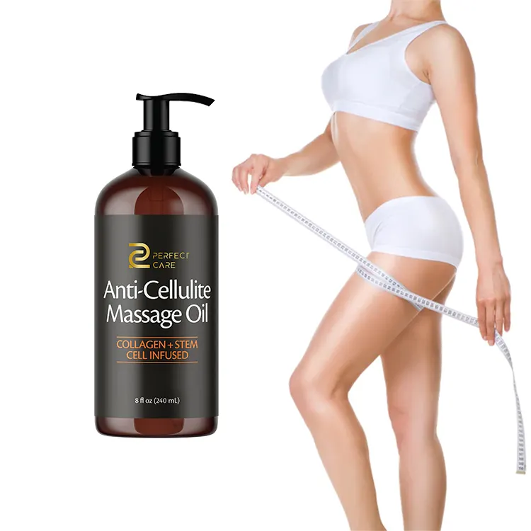 Huile de Massage amincissante au collagène pur 100%, marque privée, tige cellulaire, peau ferme, Anti Cellulite