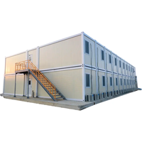 Maison conteneur portable en structure acier, pliable, avec isolation thermique et conception légère pour les opérations de secours en cas de catastrophe