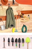 Heavy-duty Metal Wall-Mounted Adjustable Industrial Utility Style U-shaped Double Hook Garage Storage Shelving Anti-Slip Storage
