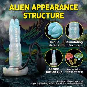 YOCY Dildo Ovipositor de Fantasía, Dildo Hueco para Vagina y Ano, Juego Sexual de Puesta de Huevos, Masturbación, Dildo Ovipositor para Mujeres y Hombres - Product Image 5