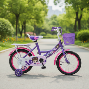 Vélo Enfant Confortable avec Roues d'Apprentissage 12, 14, 16, 18 Pouces pour Filles de 6 Ans – Stock Usine Prêt à Expédier, Pas Cher et Adorable - Product Image 6
