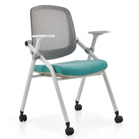 Chaise de formation chaise de Table d'étude adulte pour école de formation chaise de formation en plastique de réunion de bureau mobile