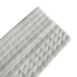 4 filas de corsé desnudo gancho cinta para los ojos Beige cepillado espalda poliéster de alta calidad largo en rollo sujetador gancho y cinta para los ojos - Product Image 6