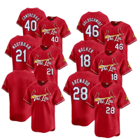Jersey Baseball Pria Los Angeles Road Alternate 2025, Seragam Abu-abu Custom, Bernapas, Nama Tim Dicetak, Logo Bordir