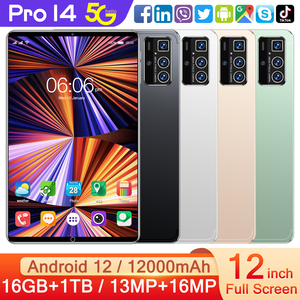 カスタムブランド12インチAndroidタブレットデュアルSIM 16GB + 1テラバイト教育用通話対応同等携帯電話 - Product Image 6