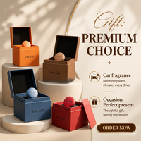 Diffuseur Parfum Voiture Cuir & Zinc, Logo Personnalisé, Clip Aération, Longue Durée, Coffret Cadeau, Désodorisant.