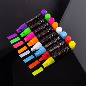 Paquete de 5 marcadores de tiza blancos para ventanas de coches, lavables, para pizarra blanca, de borrado en seco y en húmedo, para uso en el hogar, la escuela o la oficina, bolígrafo borrable - Product Image 6