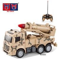 Véhicule RC 4Wd Armée Camion fusée Lumière Enfants Garçons Télécommande Jouet Véhicule Rc Camions Militaires