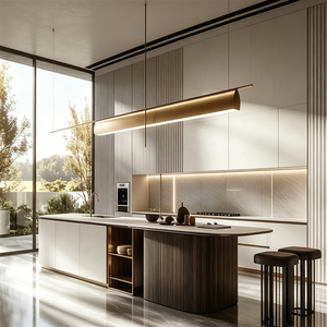 Gabinetes de <span class=keywords><strong>Cocina</strong></span> Modernos de Foshan, Gabinetes Modulares Blancos, Gabinetes de <span class=keywords><strong>Cocina</strong></span> Listos para Armar, Gabinetes Lacados, Laminados, Personalizados de Fábrica - Product Image 5
