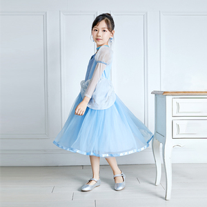 Vestido de Princesa para Niñas con Detalles de Lentejuelas y Tela de Tul de Manga Larga Personalizado, Disfraz Infantil Cómodo y Transpirable para el Escenario - Product Image 2