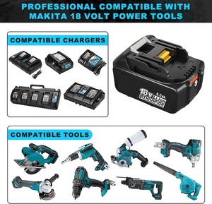 Batería de Repuesto de Iones de Litio BL1860 con Certificación CE para Batería <span class=keywords><strong>Makita</strong></span> de 6 Ah y 18 V, Kit Combinado de Taladro Eléctrico BL1830 BL1850 - Product Image 5