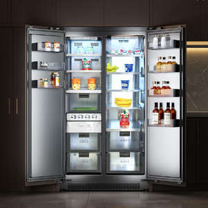 פנל נירוסטה יוקרתי באיכות גבוהה-מוכן למקרר מובנה עם תחתית-מקפיא לשימוש ביתי - Product Image 1