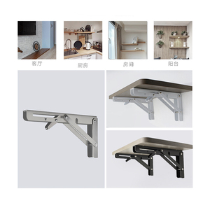Heavy-Duty Floating Metal Furniture <b>Bracket</b>-Adjustable Kitchen Dining Living Room & Outdoor Wall Mount with Modern Design - Product Image 4
