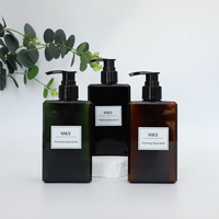Shampoo Cosmétique de Haute Qualité Blanc Vert Gris Noir Bleu Ambre 200ml/300ml/400ml/500ml 10oz Bouteille PETG Pompe à Lotion Sérigraphie